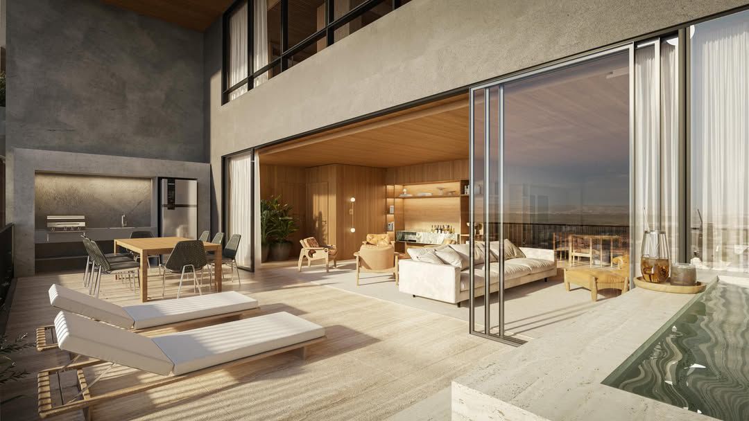 Cobertura com terraço e piscina privativa do Icon